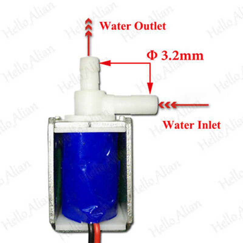 Micro Mini électrovanne DC 6V 12V 24V normalement fermé, vanne N/C contrôle de l&#39;eau, électrovanne d&#39;arrosage
