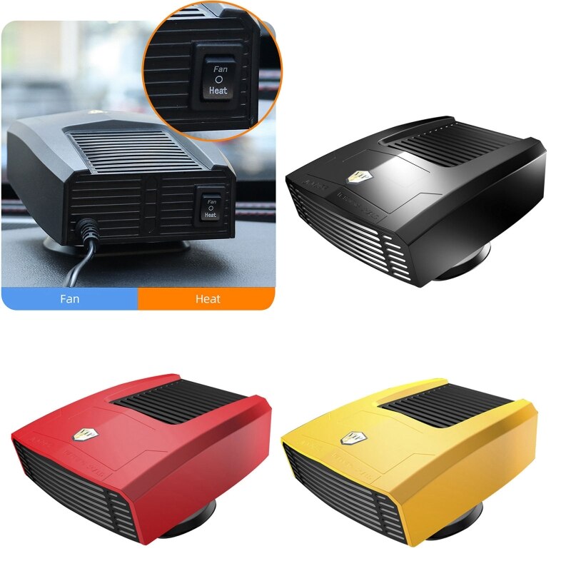Désembuage et désembuage du pare-brise électrique Portable, ventilateur chauffant pour voiture, bateau, camping-Car