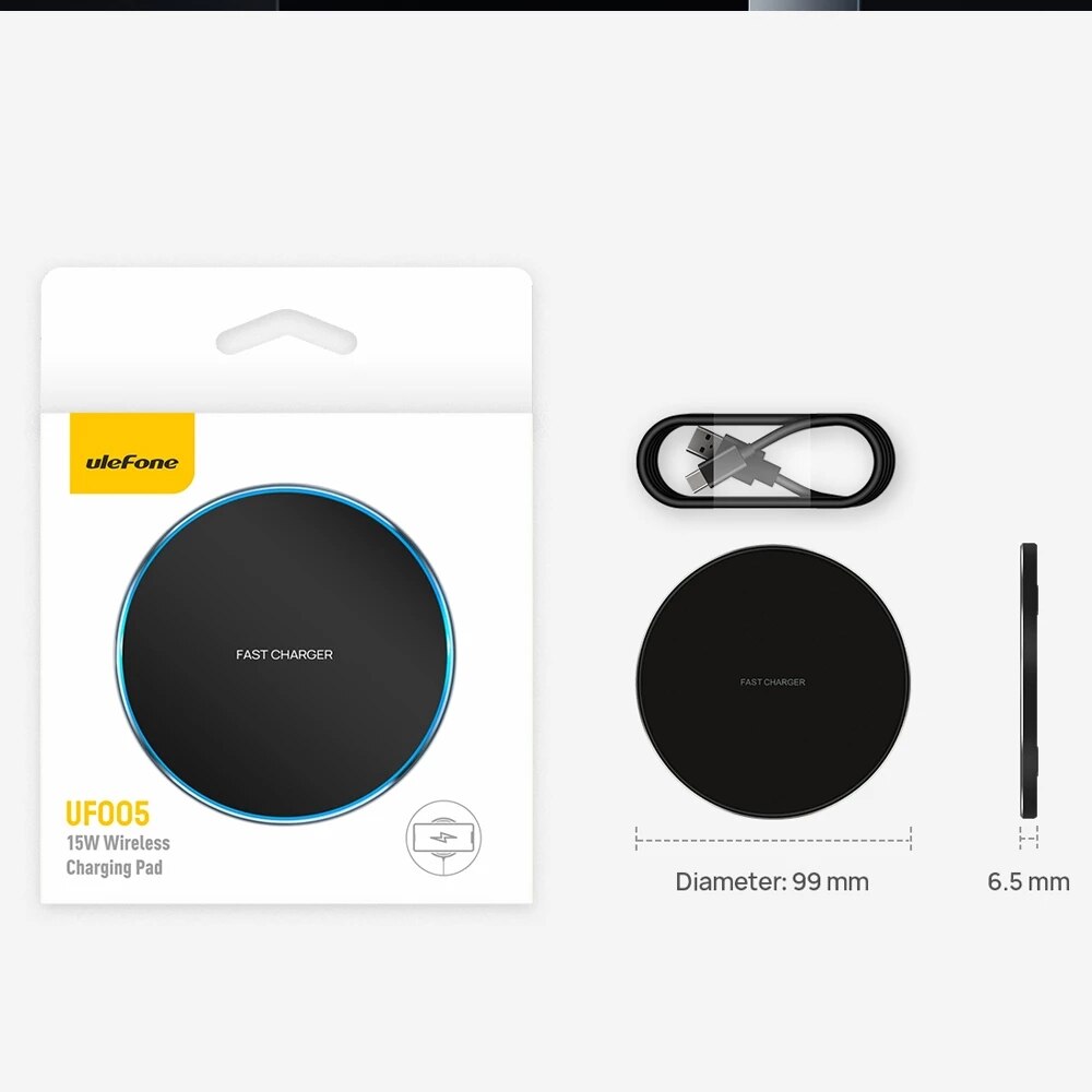 Originales kabelloses ladepad für ulefone  uf005 qi 15w kompatibel mit ulefone armor 12 und power armor 13 für iphone 13