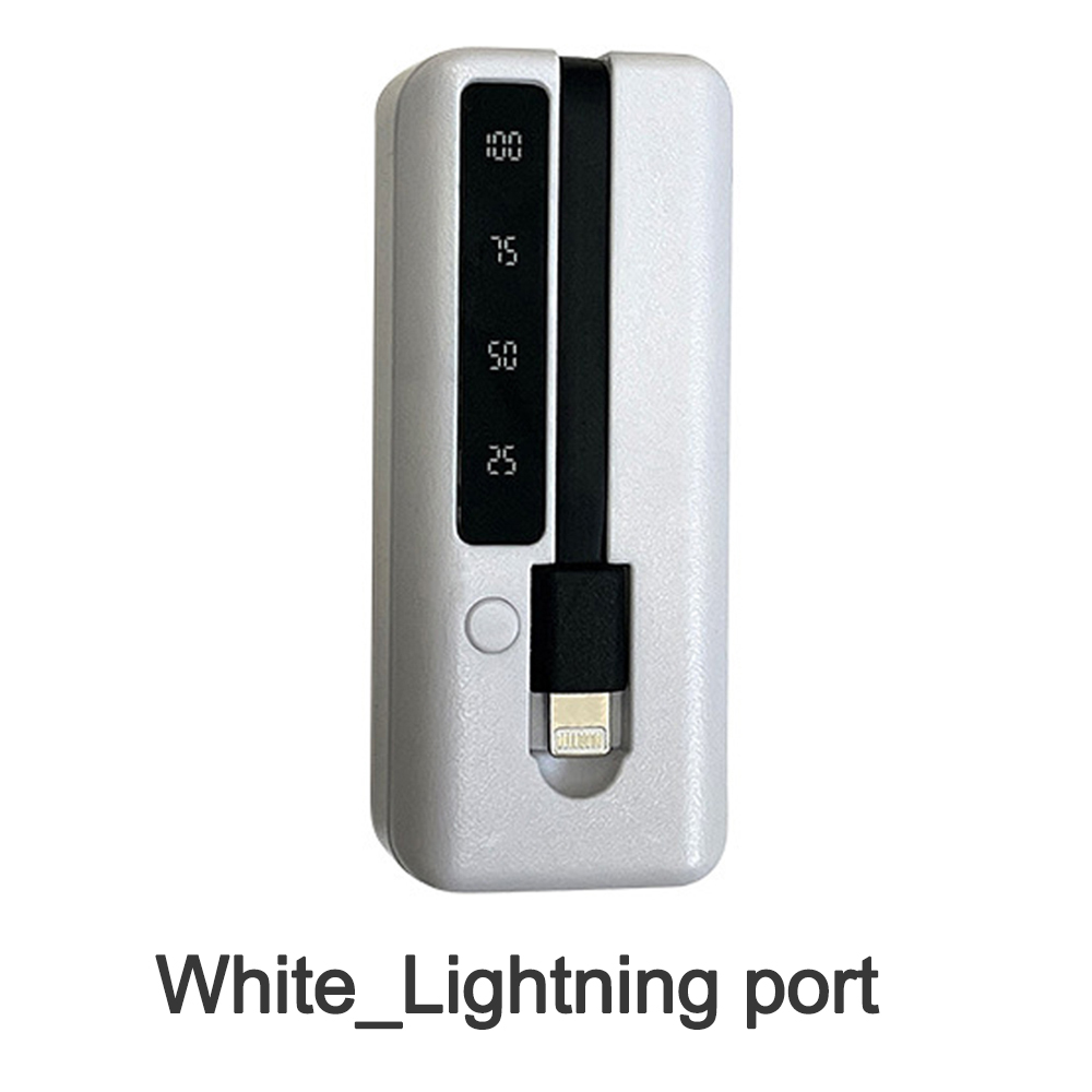 1*18650/18700/20700/21700 Lithium Battery Power Bank Case Type-C USB Charger Outer Case Plastic Shell with LCD Display and Cable: green