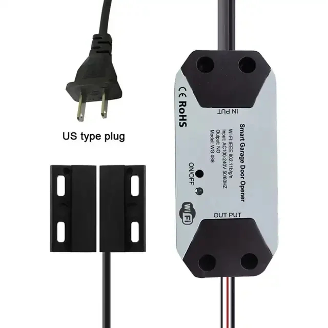 Originele Tuya WIFI Smart Garagedeur Opening Controller APP Spraakgestuurde Smart Switch Met Alexa Echo Google Home Smart Life: Zilver
