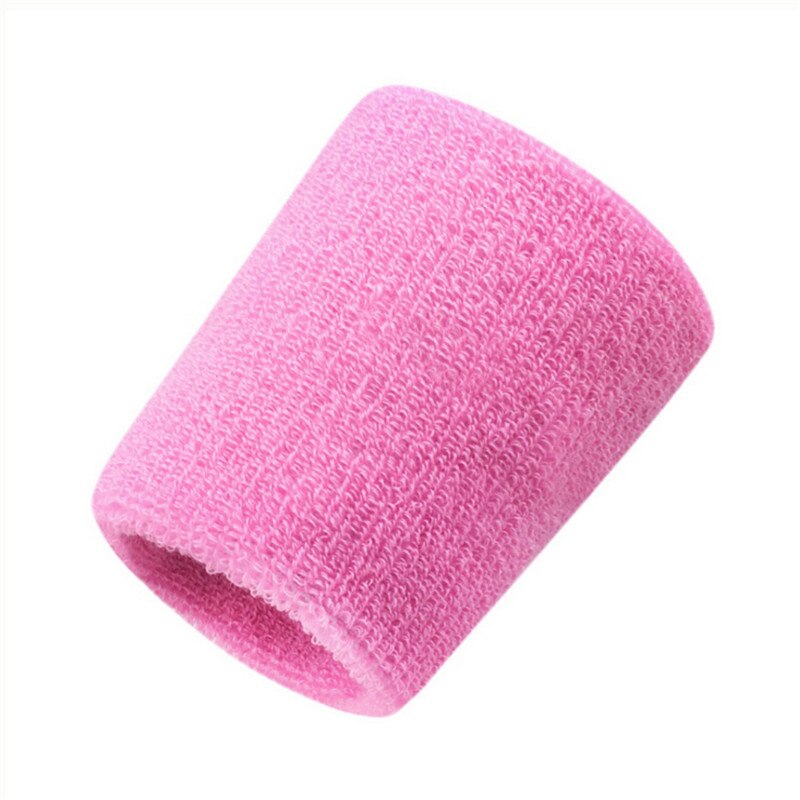 1 st svettband i handleden sportarmband för fotbollsbasket, löpning atletisk sport: Rosa