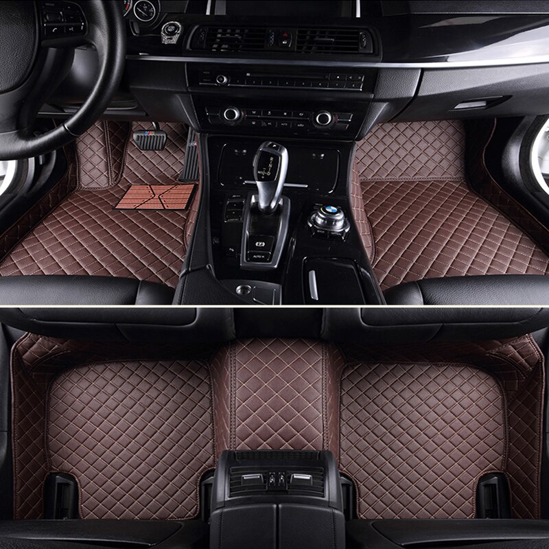Custom Auto Vloermatten Voor Ford Escort Fiesta Mondeo Focus Fiesta Edge Explorer Stier S-MAX F150 Everest Mustang Accessoires