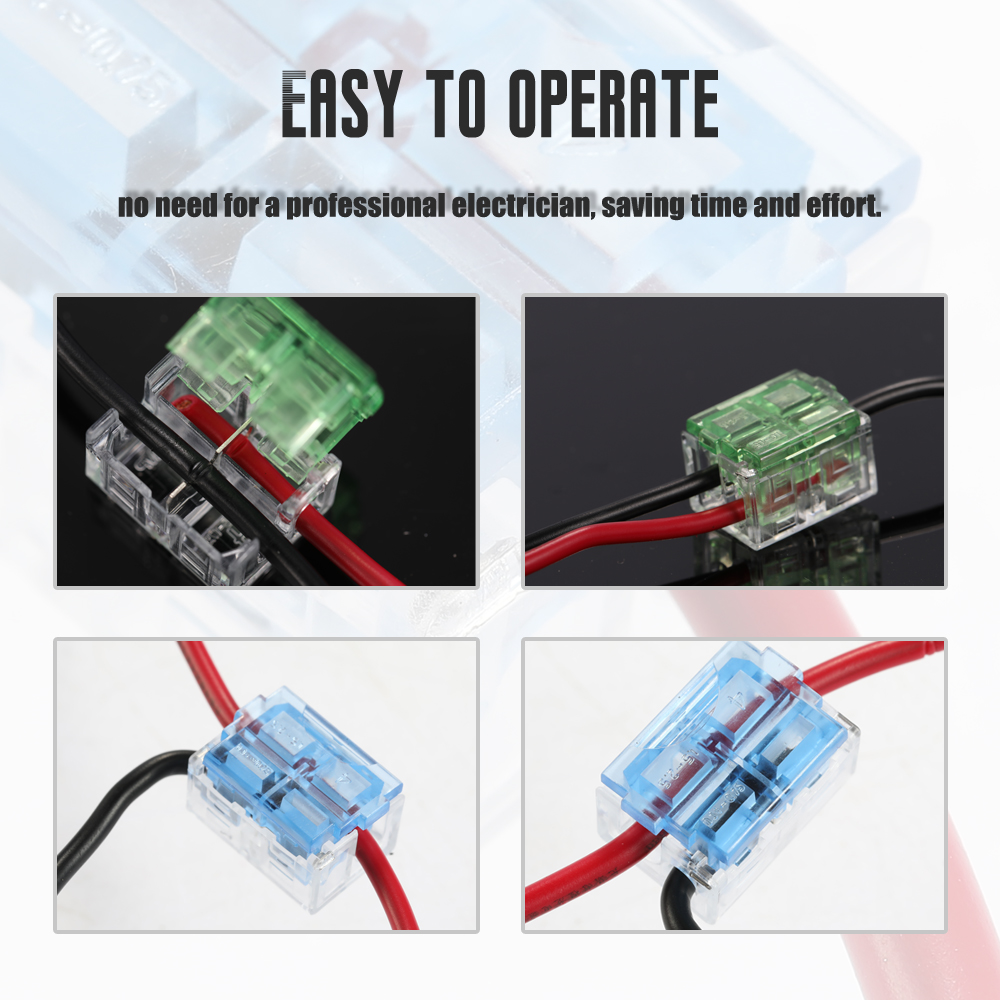 10 pcs T-type Belangrijkste Tak Draad Connector Box Set Gratis Breken Lijn Snel Terminal Block Splitter Kabel Connectors kit