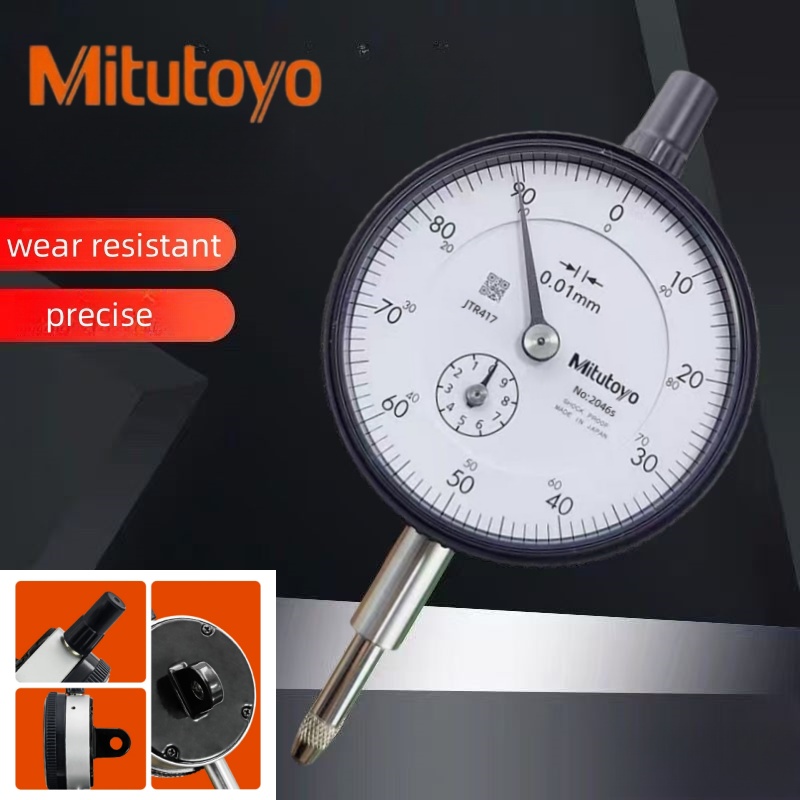 Mitutoyo Dial Indicator Analog Lever Dial Gauge Accuracy 0.01 Range 0-0.8mm Diameter 32mm Measuring Tool
