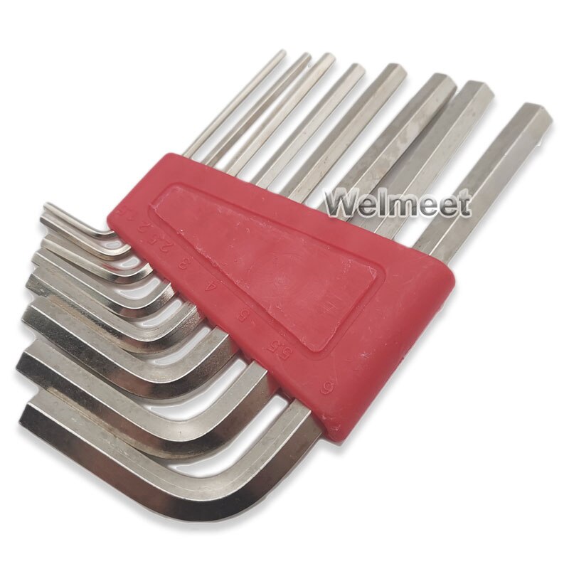 Hardened Hexagon Wrench Sets Screwdriver Inner Hex Head Spanner Key Set Opposite Side 1.27mm-6mm For Coupling Universal Joint