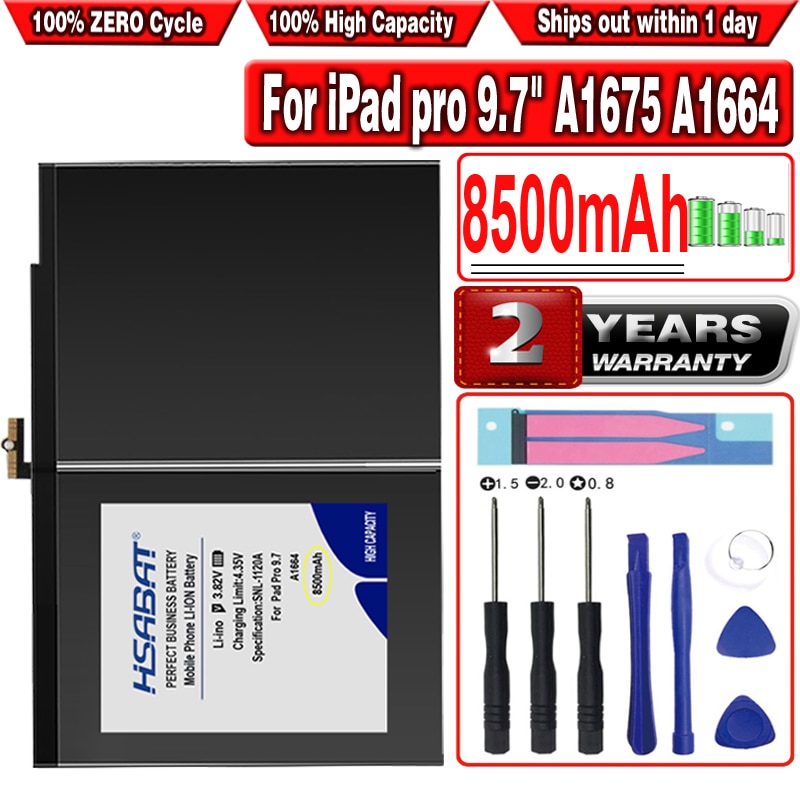 Hsabat 8500 Mah A1664 Tablet Batterij Voor Ipad Pro 9.7 "A1675 A1674 A1673