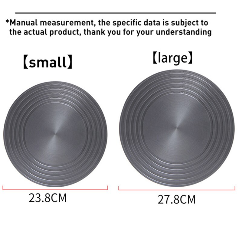 Household Thaw Board Tray Heat Transfer Conduction Plate Fast Defrosting Plate Food Plates Gas Top Kitchen Tools For Pot Protect: 4mm thick / small