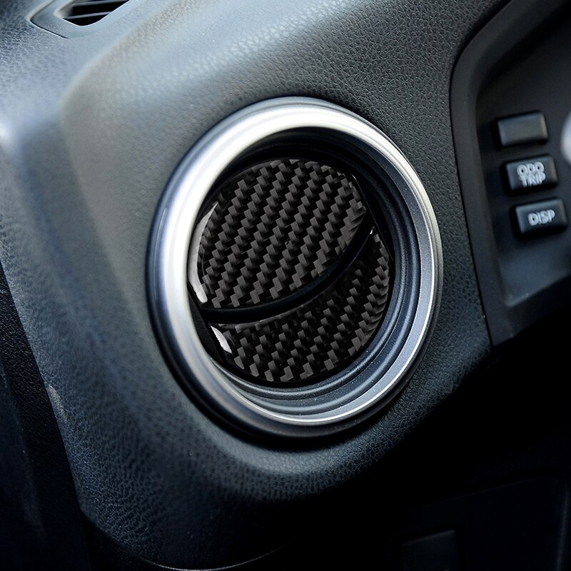 Koolstofvezel auto interieur zijluchtuitlaat dashboard airconditioning ventilatiedeksel autosticker voor subaru
