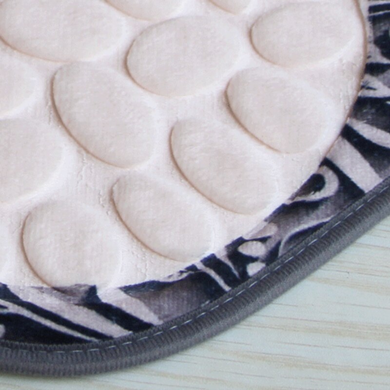 1 st 3d badmattor badrumssten präglad fot matta badrumsmatta pad matta toalettmatta flanell anti-halk badmatta mattor