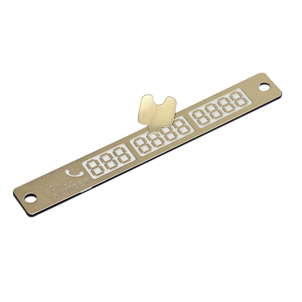 Car Styling Phone Number Card Sticker Night Luminous Temporary Car Parking Card Plate Suckers Phone Number Card