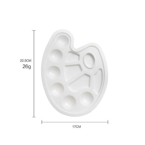 1 Stuks Palet Art Alternatieven Verf Lade Kunstenaar Aquarel Plastic School Supply Olieverf Kleding Wit Pigment 22.5*17cm: Default Title