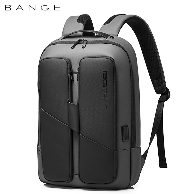 BANGE Men Anti Theft Waterproof Laptop Backpack 15.6 Inch Daily Work Business Backpack School back pack mochila for Men