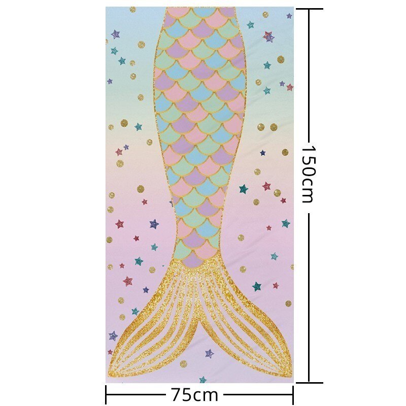 Dunne Microfiber Zachte Strand Handdoeken Mooie Kleurrijke Schaal 3d Print Douche Reizen Handdoek Rechthoekige Strandlaken Met Tasje