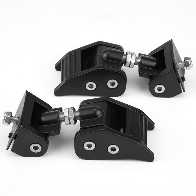 2pcs Fechadura Capô Trava do Suporte de Metal Fivela Kit Hold Down para Wrangler Unlimited JK 2007 2008 2009 2010 2011 2012 2013 2014-2017