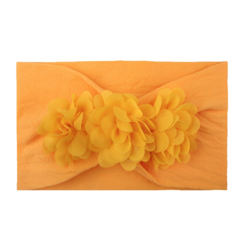 Baby Elastische Hoofdband Tulband Zomer Leuke Chiffon Bloem Haarbanden Voor Baby Meisjes Kids Peuter Haar Accessoires Rekwisieten: 11