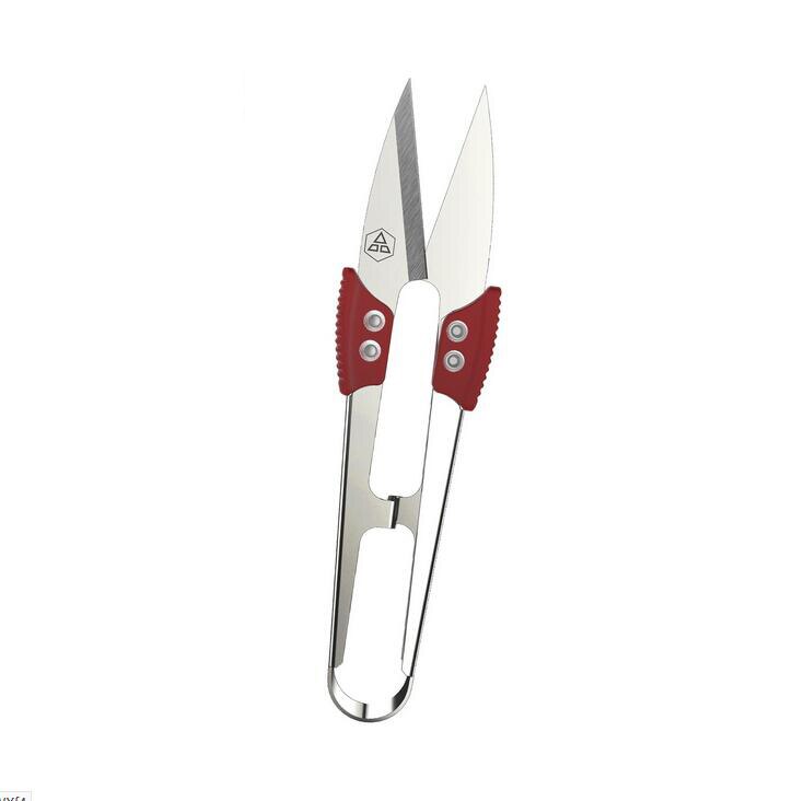 Tijera de hilo de acero inoxidable, tijeras para bordados y para coser, tijeras de corte y bordado de punto de cruz, tijeras de hilo en U para tela: JD0188