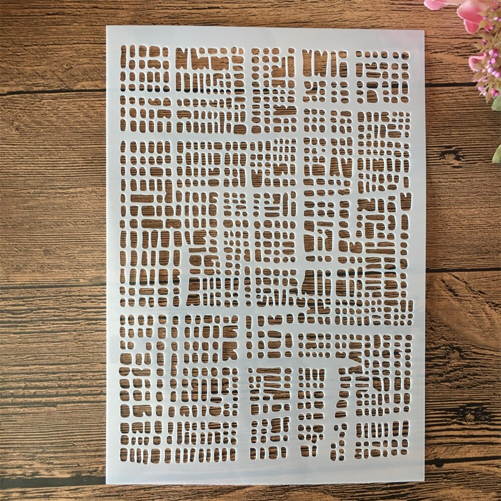 A5 21Cm Letters Textuur Gelaagdheid Stencils Schilderij Plakboek Kleuring Embossing Album Decoratieve Template: 6