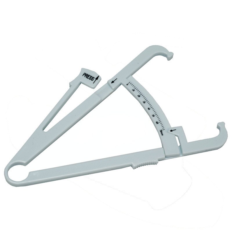 Analisador de gordura corporal 1 peça, ferramenta de medição da pele, taxa de medida, mantem a saúde, testador de gordura corporal paquímetro para caliper: WHITE