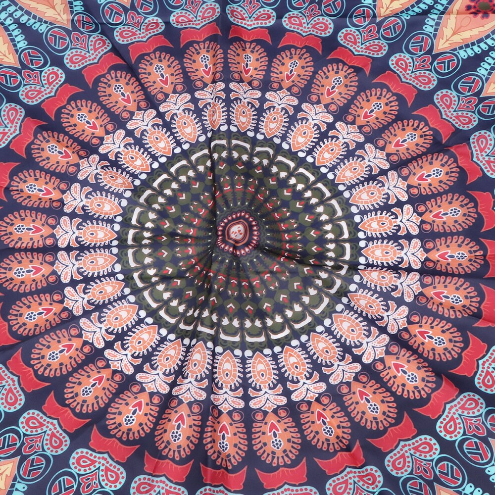 1pc bedrukte sjaals unieke uv-bescherming lichtgewicht ronde dames sjaal doek accessoire strandlaken sjaal handdoek voor dames