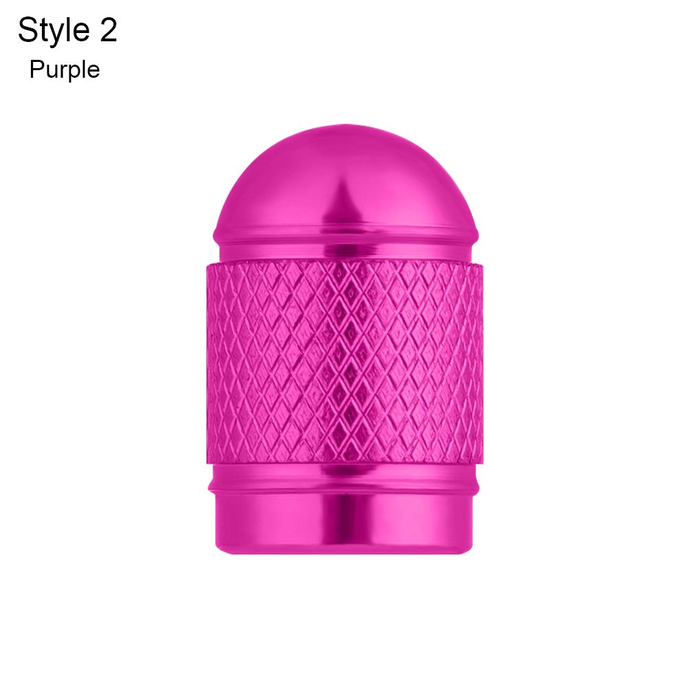 Stofdicht Aluminium Outdoor Fiets Accessoires Fiets Ventieldopjes Fietsen Tire Schrader Ventieldopjes Ventiel Covers: Purple-Style 2
