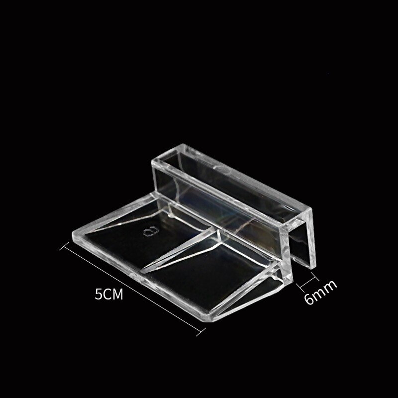 4pcs/set Fish Tank Aquarium Bracket Fish Tank Cover Plate Bracket Acrylic Fish Tank Cover Support Frame Pet Supplies: 6mm
