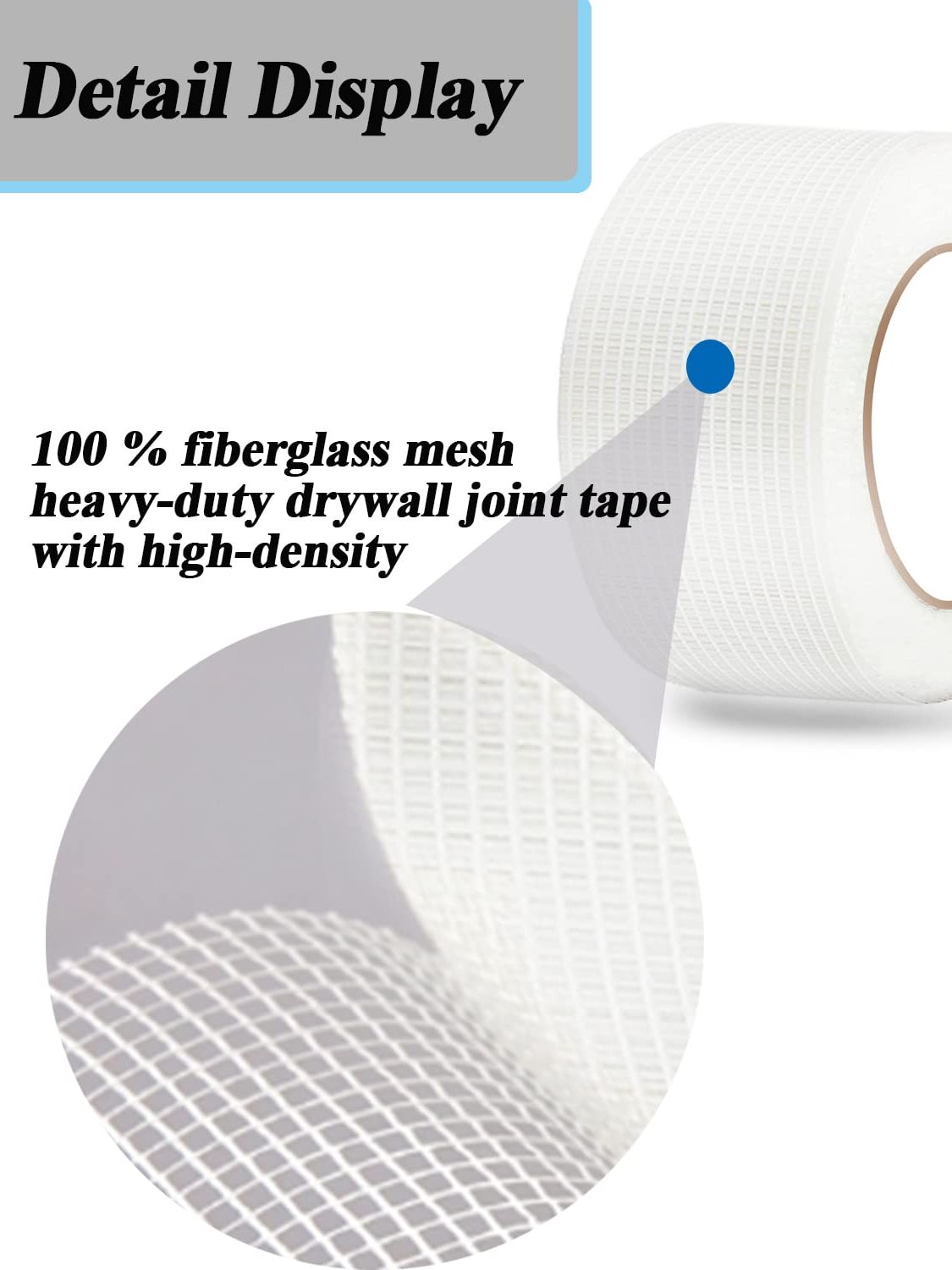 Gipsplaten Gezamenlijke Tape Zelfklevende Glasvezel Gipsplaten Mesh Tape voor Muur, Sheetrock, Plafond Crack Reparatie: Bruin