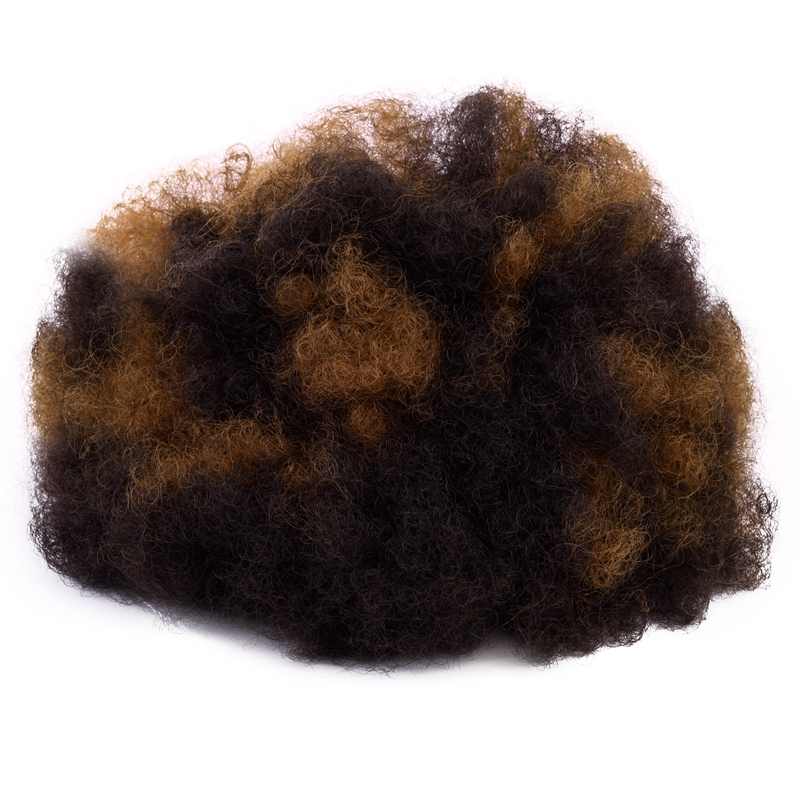 Silike syntetisk kort afro puf hår knold høj temperatur snøre hestehale klip i hår forlængelse kinky puf hår knold: 4-30-12 tommer