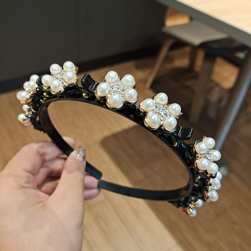 Unisex Alice Hairband Headband Men Women Sports Hair Band Hoop Metal Hoop Double Bangs Hairstyle Hairpin Hair Accessories: Blue