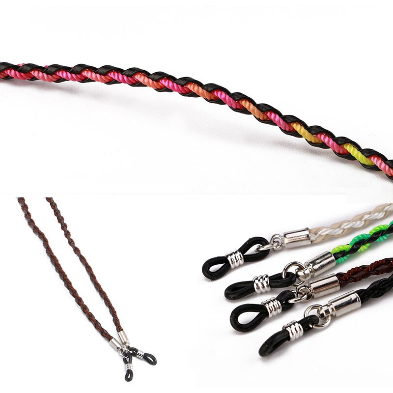 1 Uds. Correa para anteojos, cadena colgante para gafas de lectura, soporte para gafas de sol a la , cordón para el cuello, cadena de Metal antideslizante