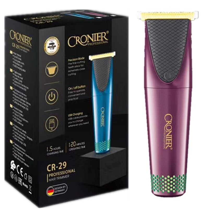 Powerful hair trimmer beard trimer rechargeable usb hair clipper men razor edge electric hair cutter machine haircut kit