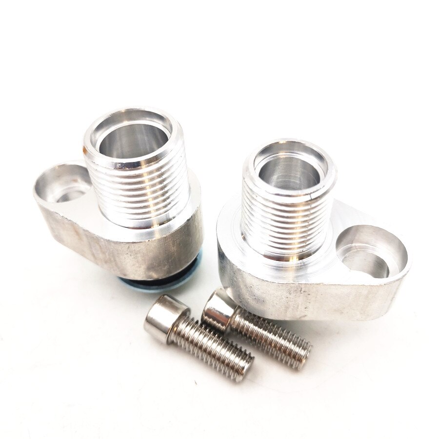 LS Swap AC Compressor Adapter Fittings for Denso 10S17F 10S20F Billet Aluminum