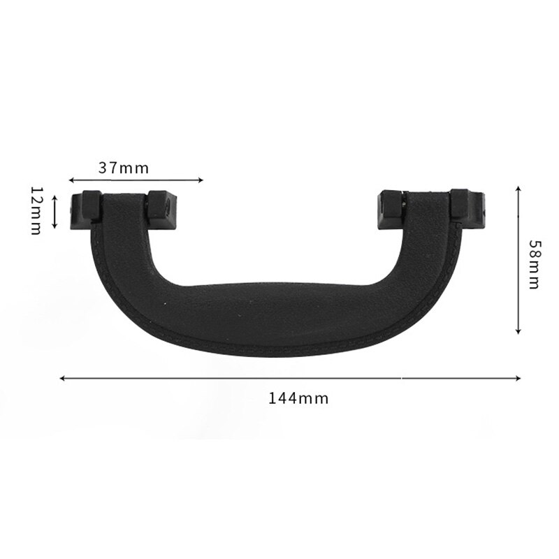 1PC Arch Box Handle Tool Handle Retro Plastic Suitcase Holder Furniture Hardware Antique Leather Case Handle Accessories: 5