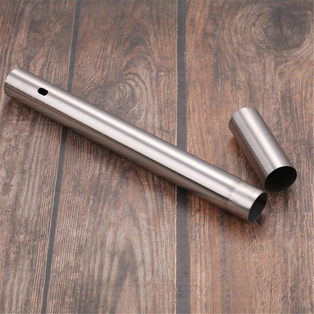 Reusable Round Stainless Steel Barbecue Skewer Storage Box Bbq Needle Stick For Outdoor Camping Picnic Tools Cooking Tools: 35cm