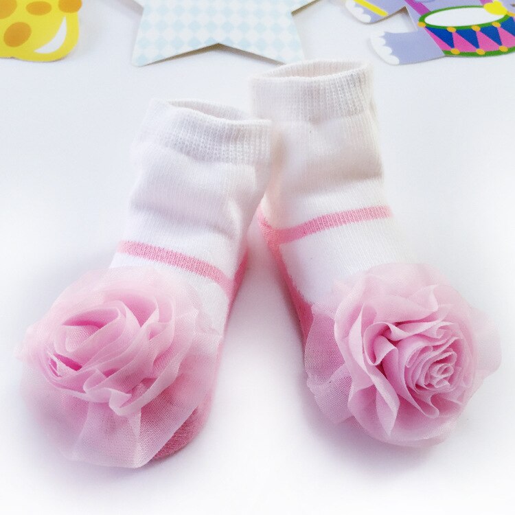 Nuevos calcetines cortos de para bebés y niñas lindos calcetines grandes de de Navidad para niños pequeños de encaje de princesa: A