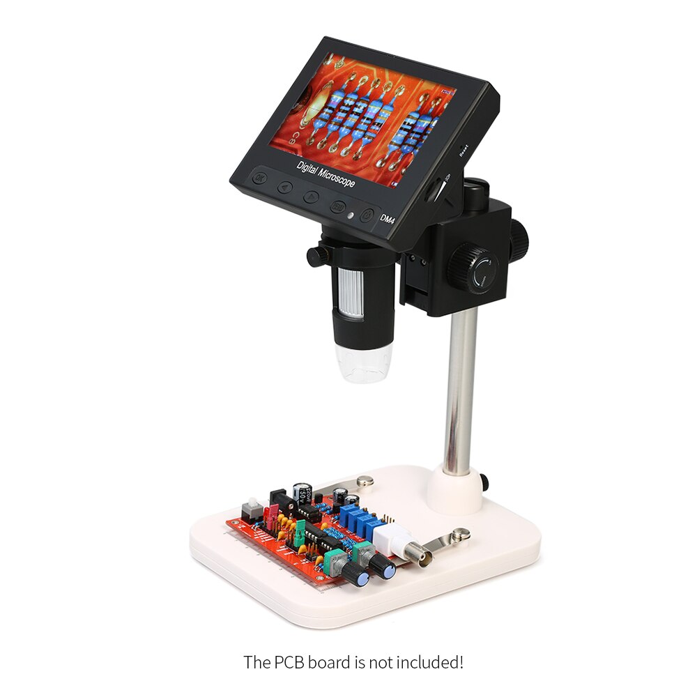 Draagbare digitale microscoop 1000x 4.3 " 720p vergrootglas camera met houder voor printplaat reparatie soldeergereedschap led lcd-scherm