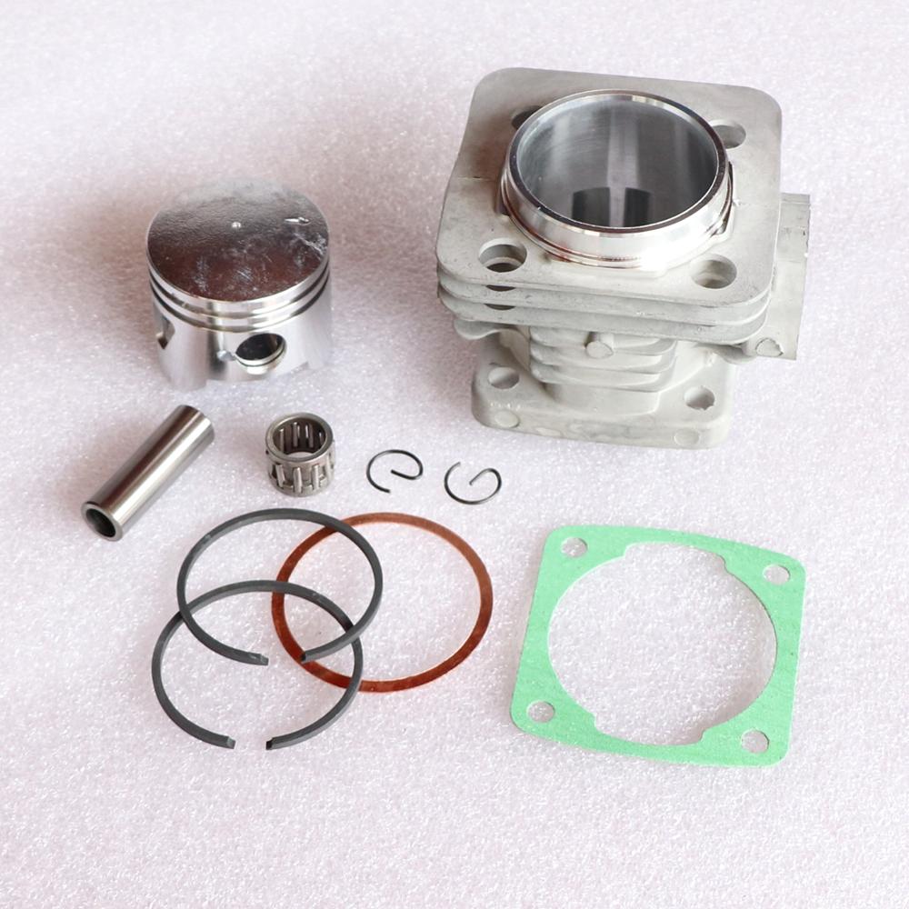 446 44mm Cylinder Head + 12mm Piston Pin Bearing Rings Kit For 49cc 2