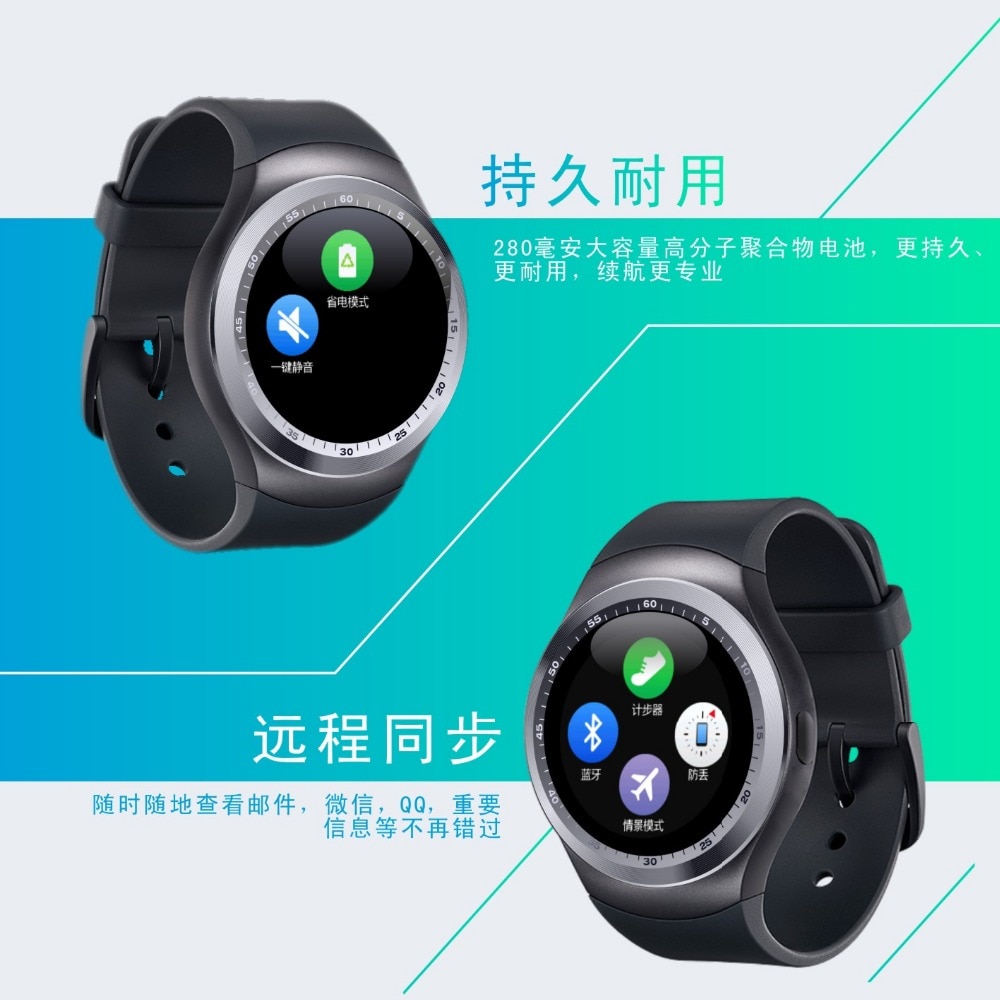 Y1 smartwatch bluetooth smart watch gsm sim support 2g opkald bluetooth opkald til apple iphone xiaomi android telefoner pk  dz09 kw18 s