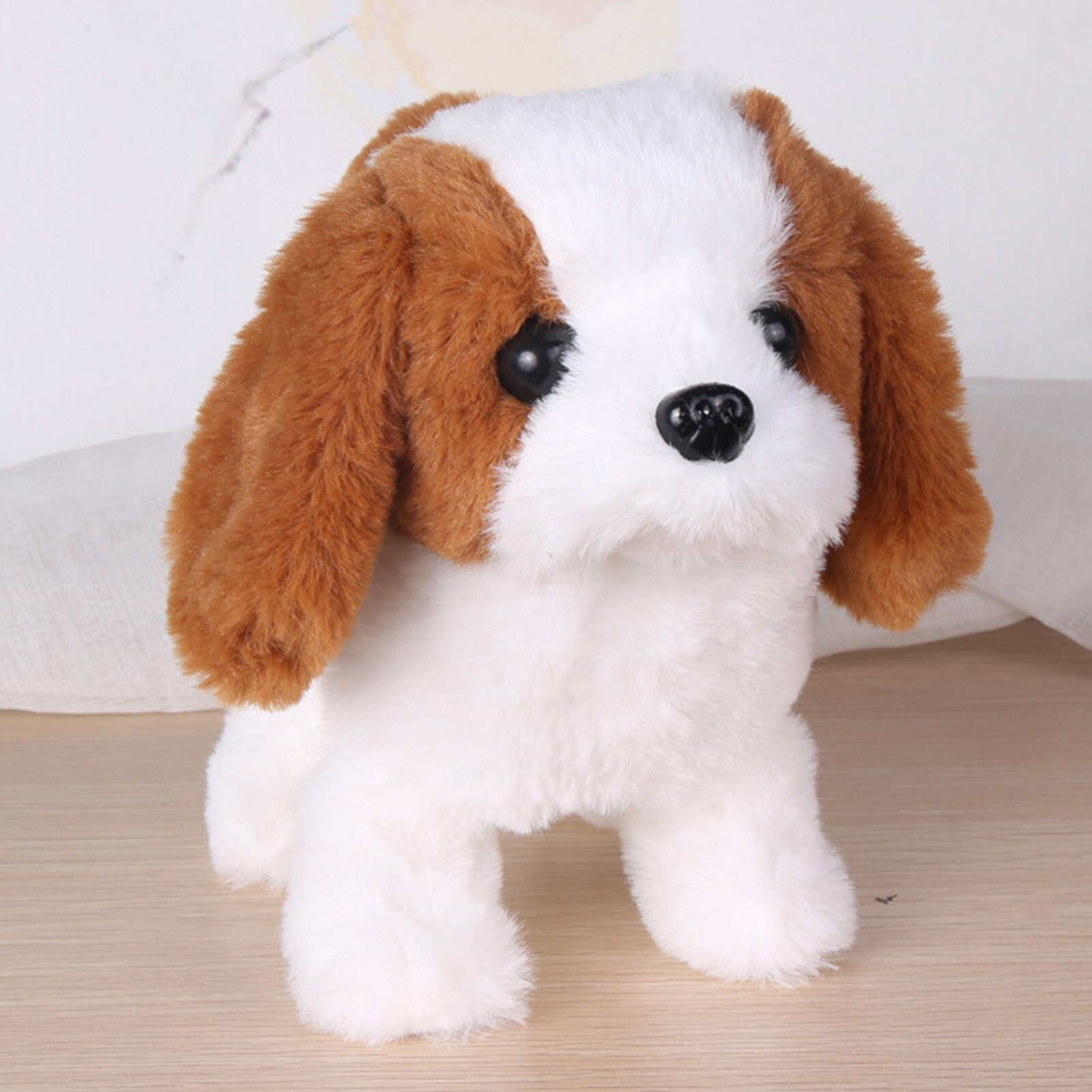 Electric Plush Simulation Teddy Corgi Dog Rabbit Tail Wagging Ass Shaking Scream Toy Ornaments