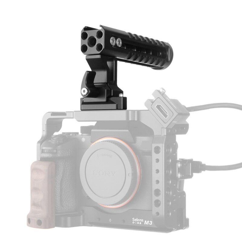 Selens Camera Top Handle Functional Camera Cage handle Grip with Cold Shoe Camera Rig For A7iii A73 Cage Aluminum DSLR Cheese