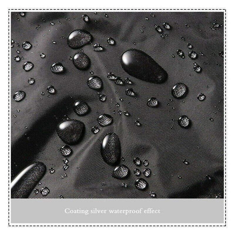 Cubierta impermeable para muebles de jardín, funda de mimbre para mesa, cubo, sofá, exterior, color negro, 9 tamaños