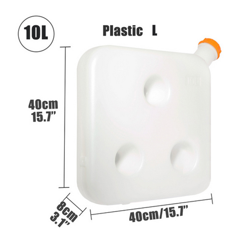 1pc 10l 40 x 40 x 8cm plast drivstofftank plast parkeringsvarmer oljebeholder for bil lastebil caravan båt deler tilbehør