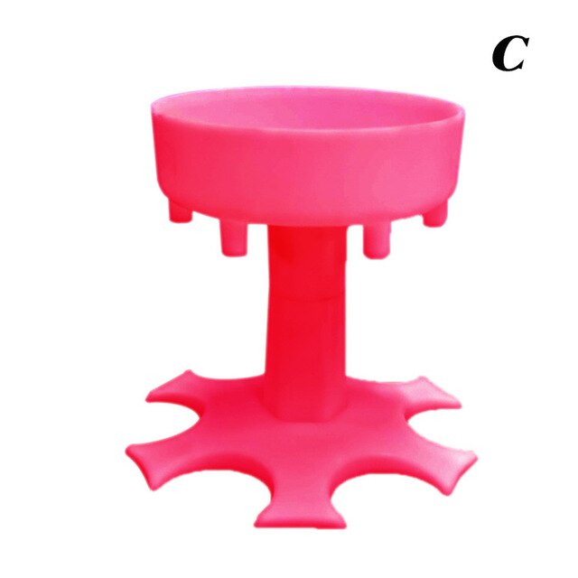 6 Borrelglas Dispenser Houder Bar Shot Dispenser Cocktail Dispenser Dispenser Met Slogan Party Games Drinken Tool: Pink cup