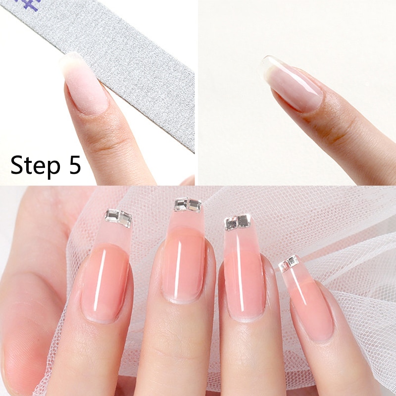 120 Stks/doos Plastic Nagels Formulieren Voor Nail Extensions Tip 60 Stks/zak Voor Acryl Uv Gel Extension Sticker Acryl Manicure Tips