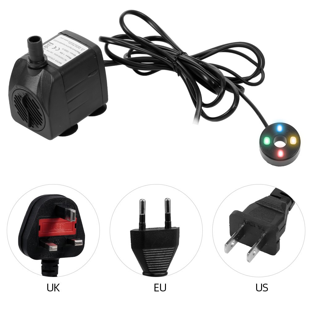 Mini Submersible Water Pump with LED Light for Aqu... – Vicedeal