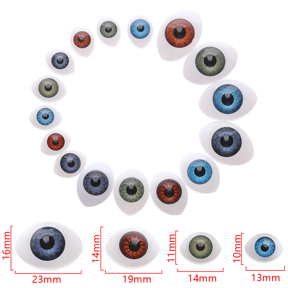 20 pçs/set quente nova boneca olhos de segurança para diy brinquedo olhos animais brinquedo fantoche fazer dinossauro olhos diy artesanato acessórios brinquedos diy olhos