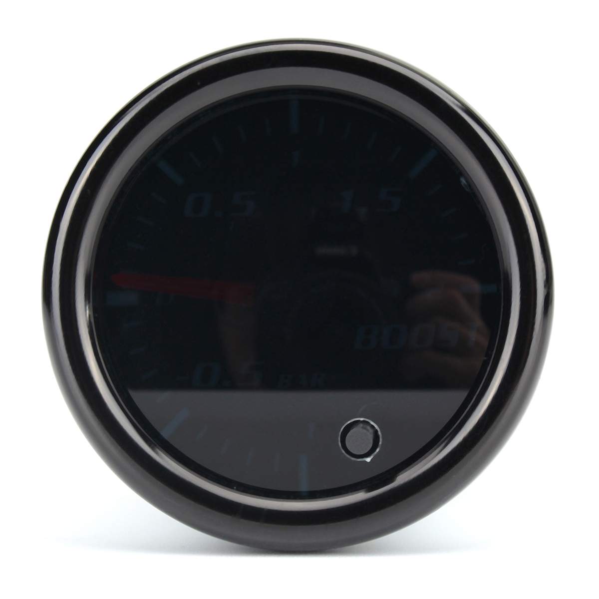 12V 2 Inch 52mm Car Mechanical Turbo Boost Vacuum Press Gauge -1- 2 Bar 7 Color LED Digital Display Universal Car Boost Meter