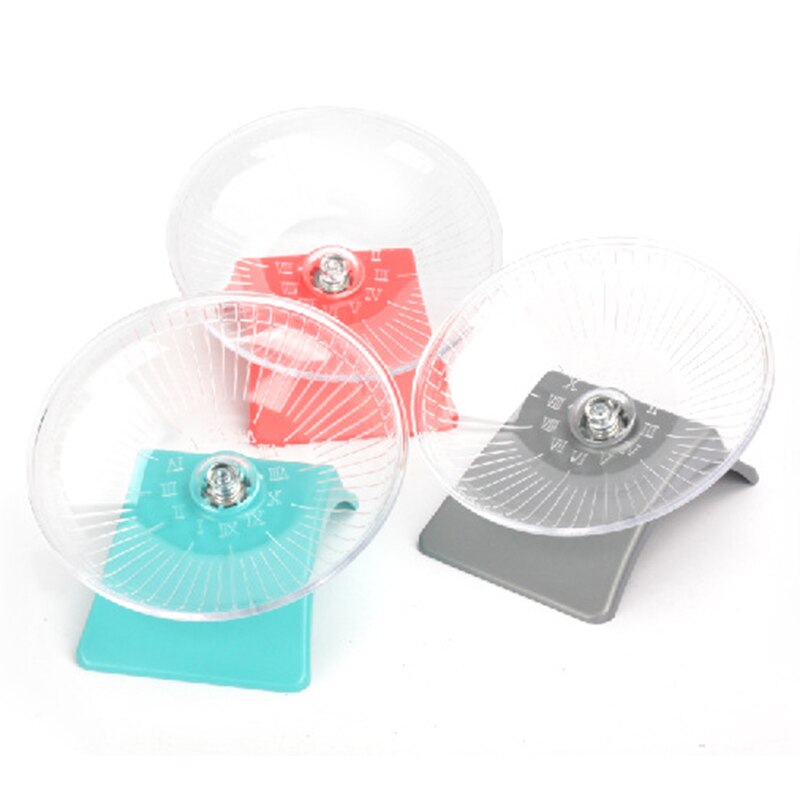 Roue à lancer silencieuse pour Hamster, roue pour petits animaux, idéal pour aire de jeux, produits pour animaux de compagnie, jouets pour petits animaux avec support, nouveauté