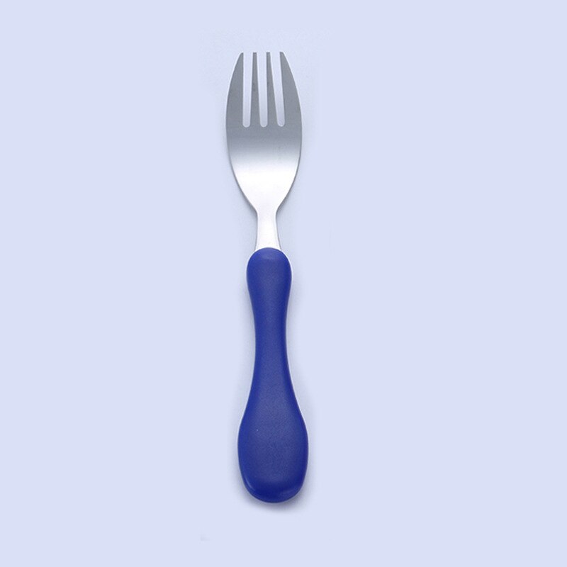 Safety Portable Kids Tableware Knife Fork Lovely 304 Stainless Steel Cutlery Set Children Dinnerware: 02 Dinner fork
