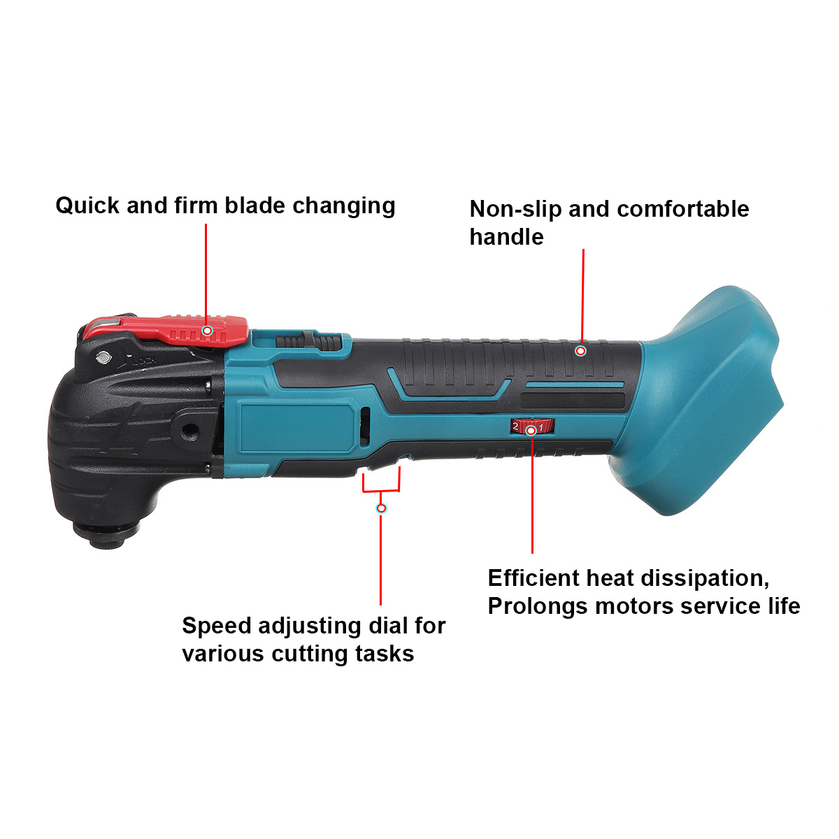 Cordless Electric Trimmer Saw Renovation Power Tool Machine Multi-function Tool Oscillating Tool For Makita 18V Battery